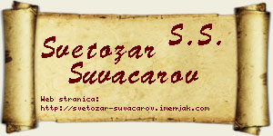 Svetozar Suvačarov vizit kartica